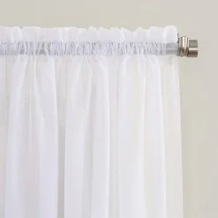 No 918 Emily Rod Pocket Sheer Single Curtain Panel