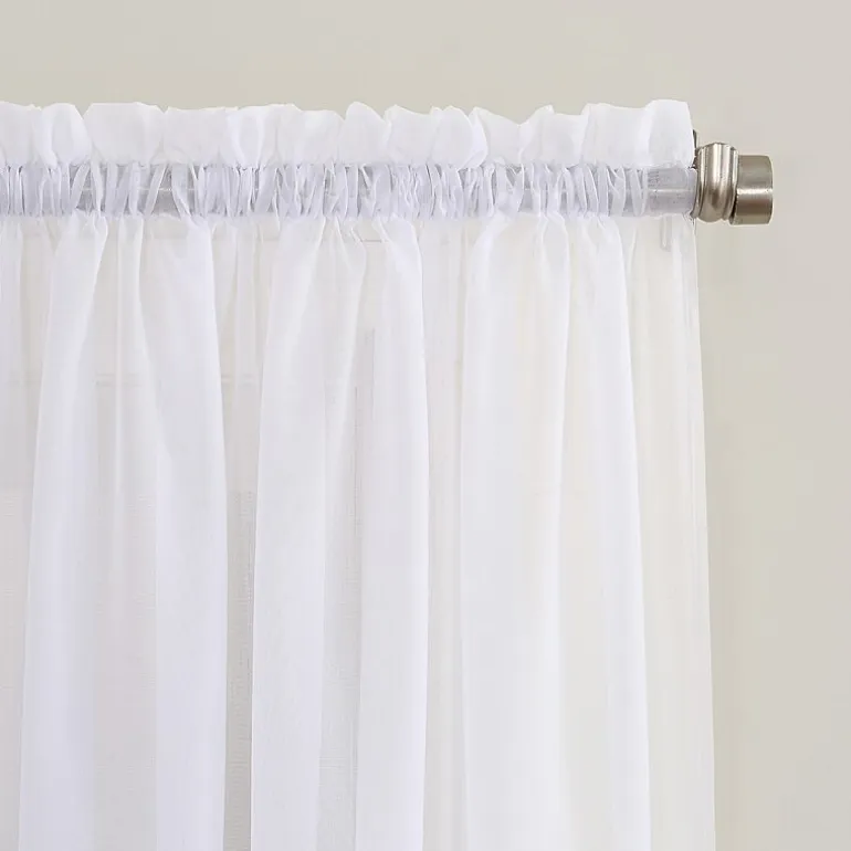 No 918 Emily Rod Pocket Sheer Single Curtain Panel