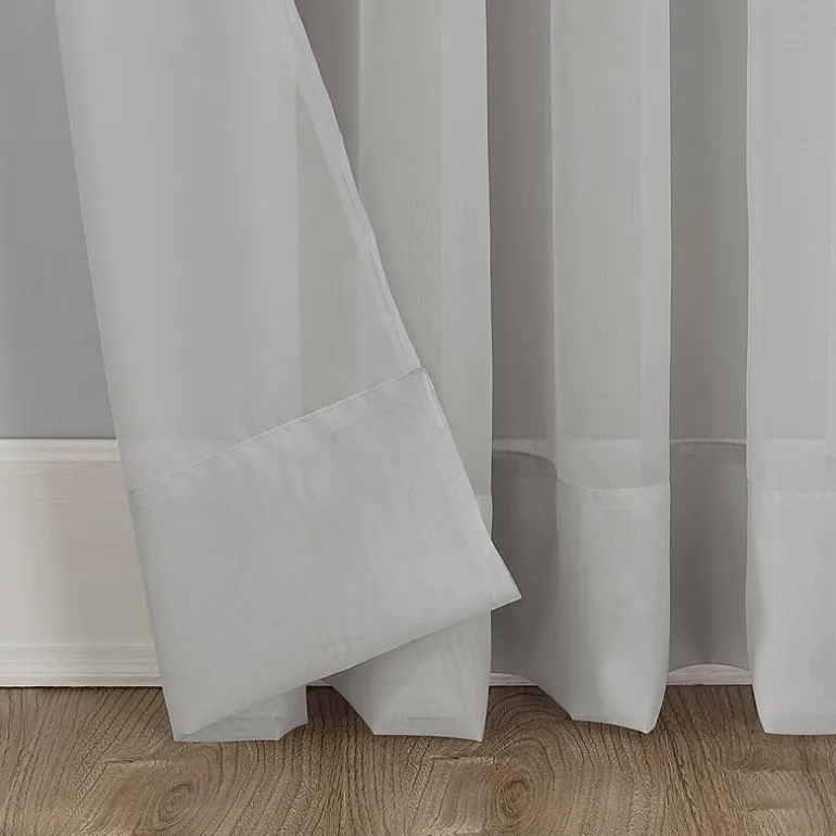 No 918 Emily Rod Pocket Sheer Single Curtain Panel