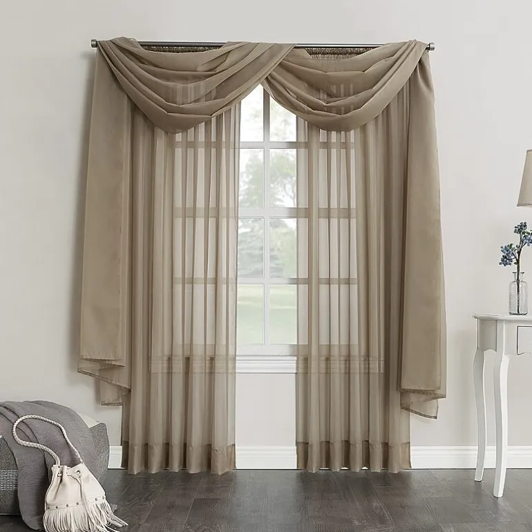 No 918 Emily Rod Pocket Sheer Single Curtain Panel