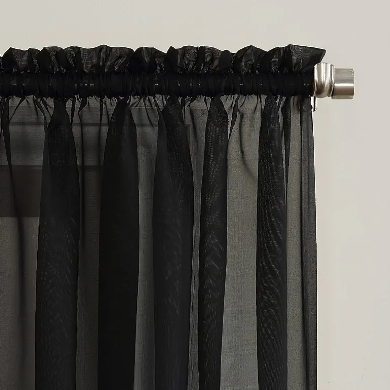No 918 Emily Rod Pocket Sheer Single Curtain Panel