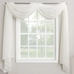 No. 918 Emily Sheer Voile Window Scarf Valance