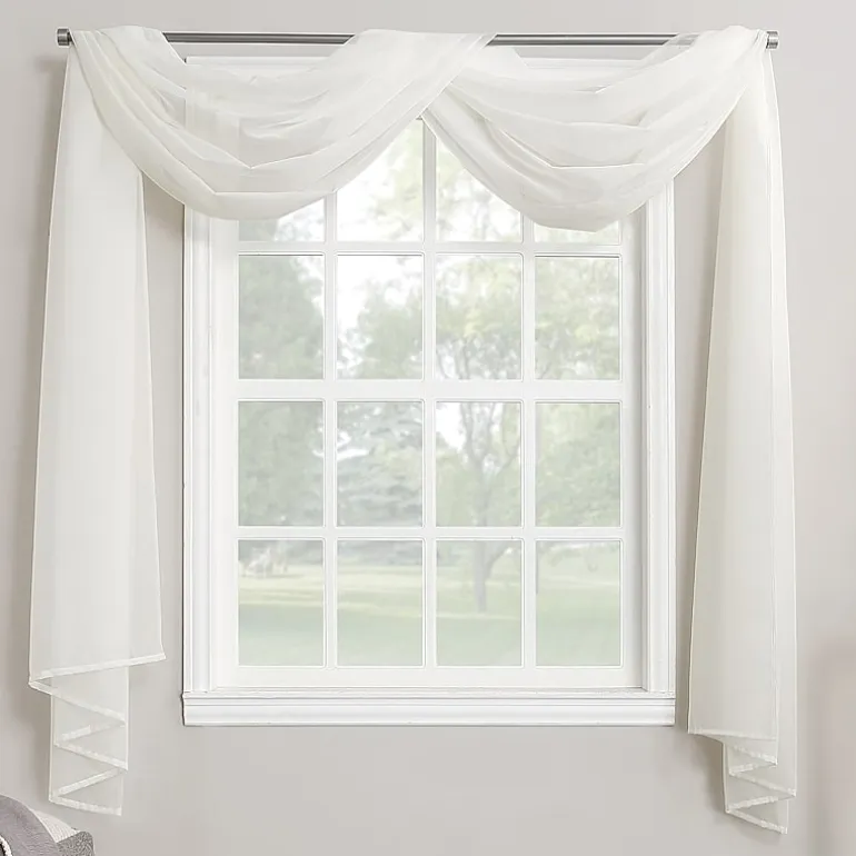 No. 918 Emily Sheer Voile Window Scarf Valance