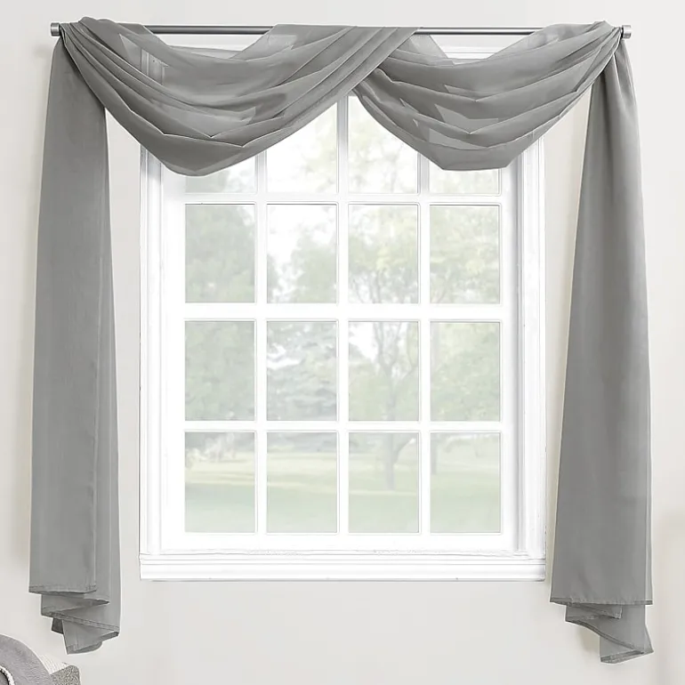 No. 918 Emily Sheer Voile Window Scarf Valance