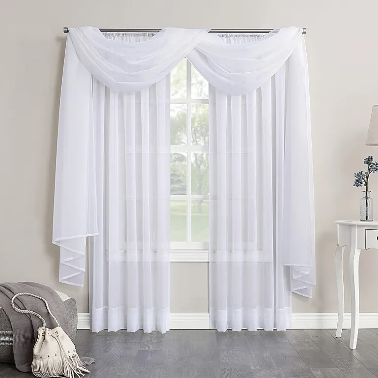 No. 918 Emily Sheer Voile Window Scarf Valance