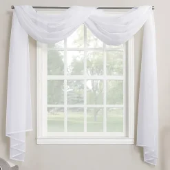 No. 918 Emily Sheer Voile Window Scarf Valance