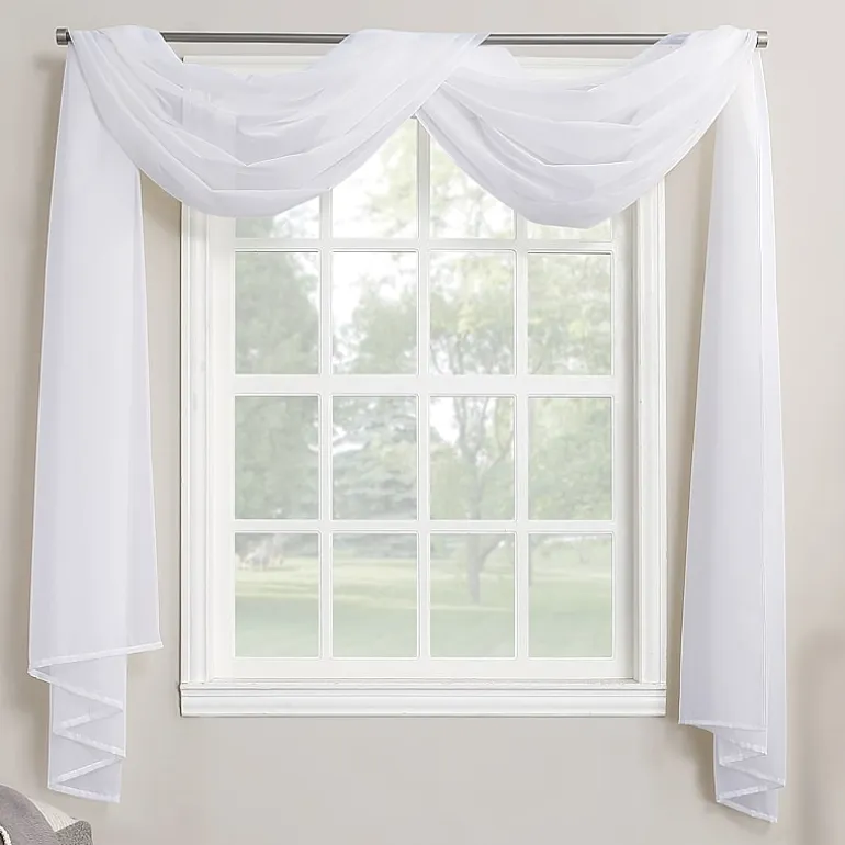 No. 918 Emily Sheer Voile Window Scarf Valance