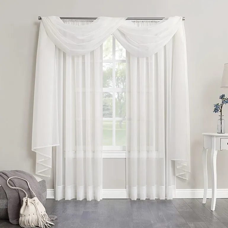 No. 918 Emily Sheer Voile Window Scarf Valance