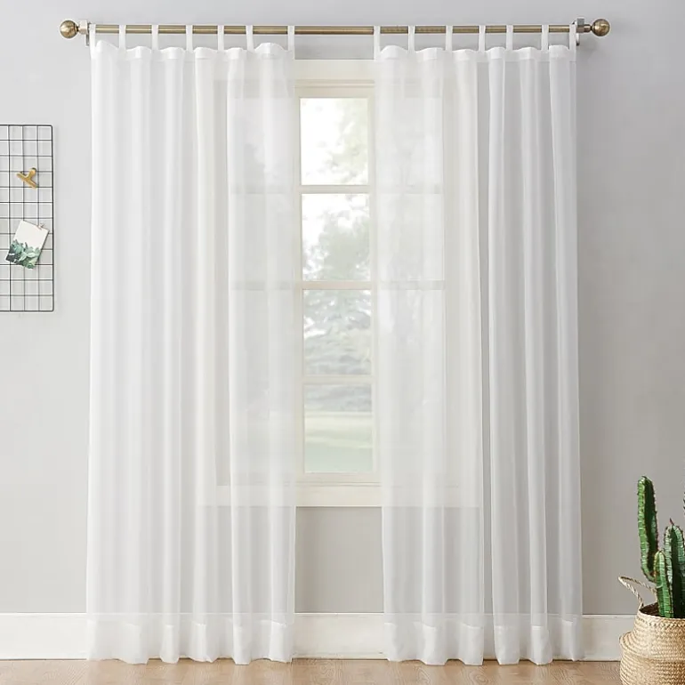 No 918 Emily Tab Top Sheer Single Curtain Panel