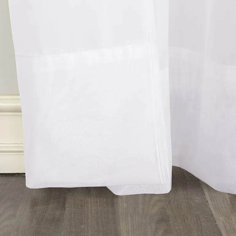 No 918 Emily Tab Top Sheer Single Curtain Panel