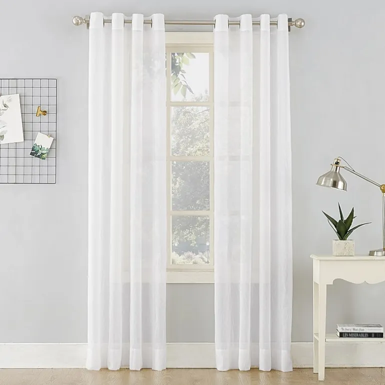 No 918 Erica Grommet Top Sheer Single Curtain Panel