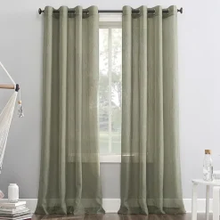 No 918 Erica Grommet Top Sheer Single Curtain Panel