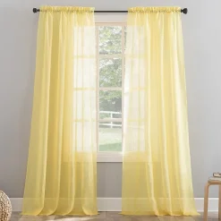 No 918 Erica Rod Pocket Sheer Single Curtain Panel