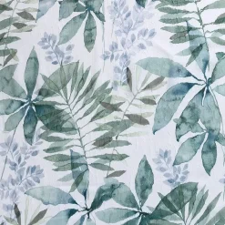 No 918 Fiona Foliage Print Crushed Voile Rod Pocket Light-Filtering Single Curtain Panel