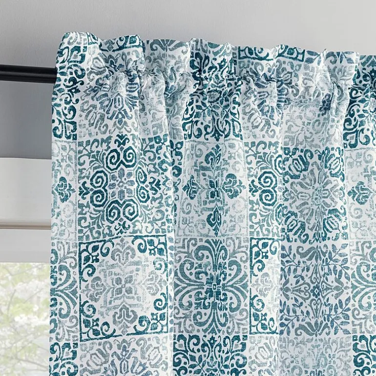 No 918 Genoa Mosaic 2-pc. Rod Pocket Window Tier