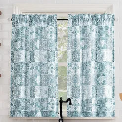 No 918 Genoa Mosaic 2-pc. Rod Pocket Window Tier