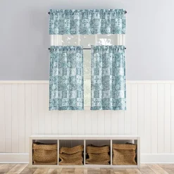 No 918 Genoa Mosaic 2-pc. Rod Pocket Window Tier