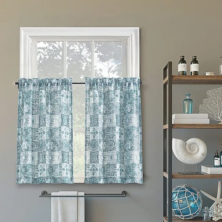 No 918 Genoa Mosaic 2-pc. Rod Pocket Window Tier