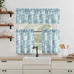 No 918 Genoa Mosaic 2-pc. Rod Pocket Window Tier