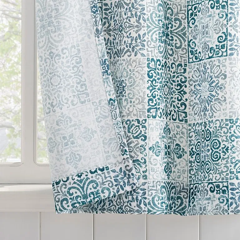 No 918 Genoa Mosaic 2-pc. Rod Pocket Window Tier