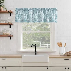 No 918 Genoa Mosaic 2-pc. Rod Pocket Window Tier
