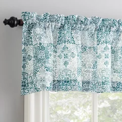 No 918 Genoa Mosaic Rod Pocket Tailored Valance