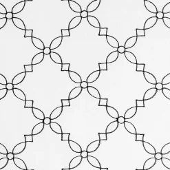 No 918 Harmon Embroidered Grommet Top Light-Filtering Set of 4 Curtain Panel