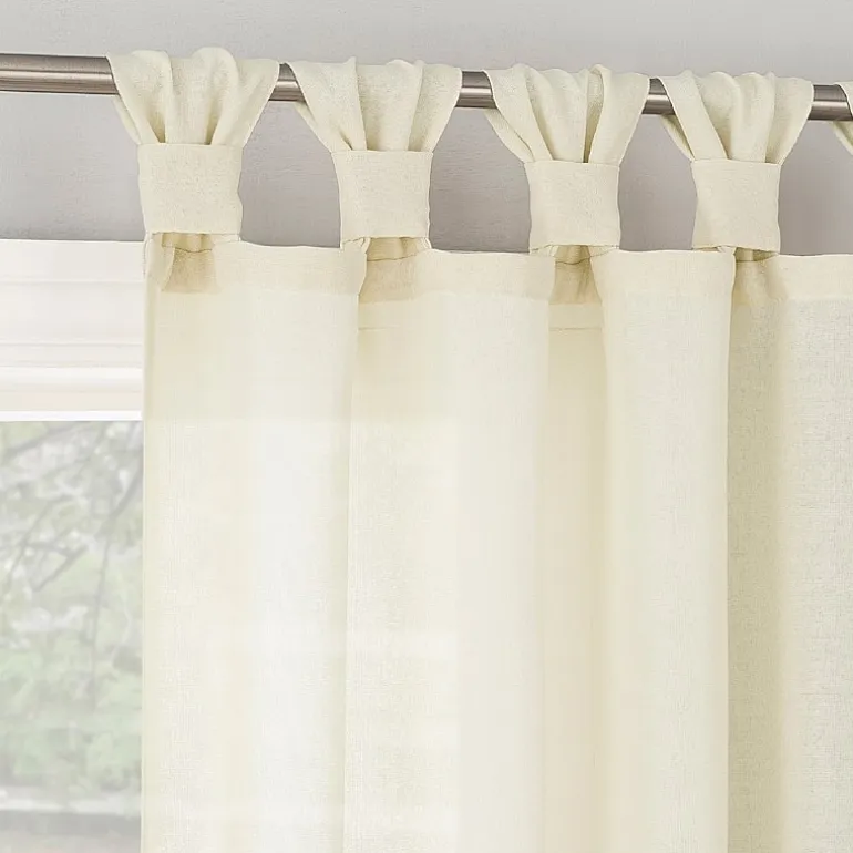 No 918 Hathaway Tab Top Sheer Single Curtain Panel