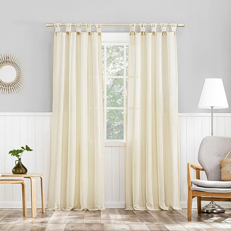 No 918 Hathaway Tab Top Sheer Single Curtain Panel