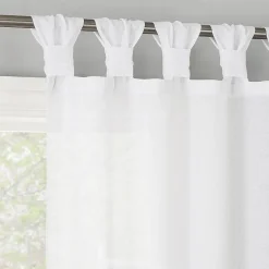 No 918 Hathaway Tab Top Sheer Single Curtain Panel