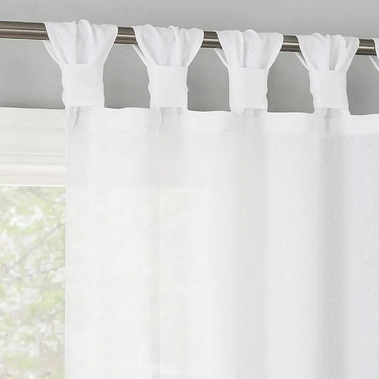 No 918 Hathaway Tab Top Sheer Single Curtain Panel