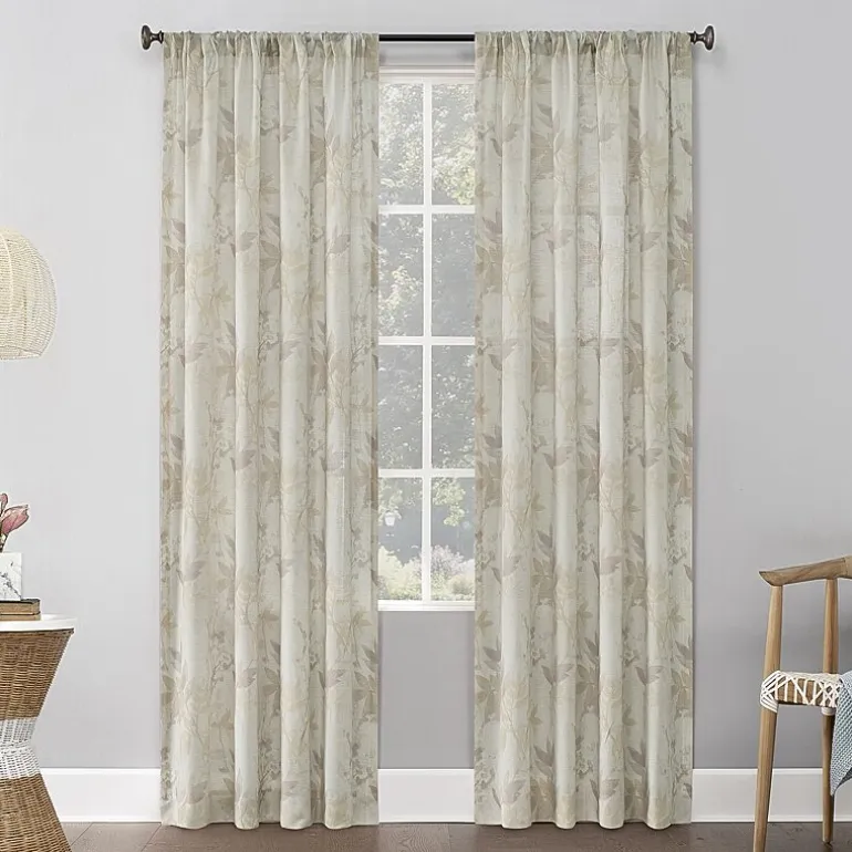 No 918 Hilary Rod Pocket Sheer Single Curtain Panel