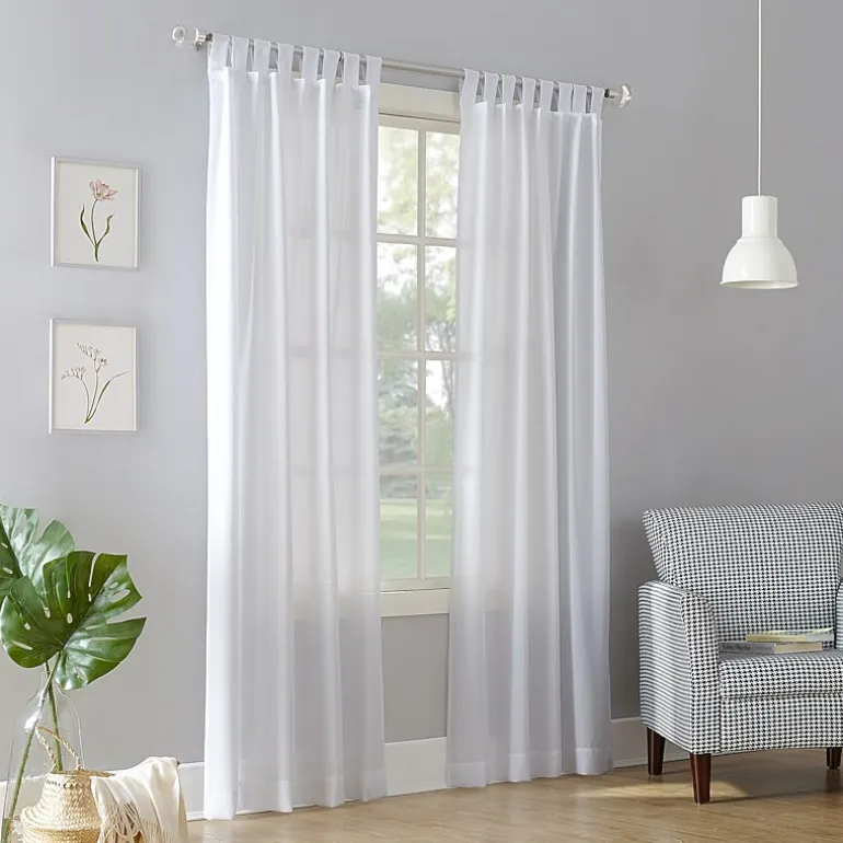 No 918 Jacob Tab Top Sheer Single Curtain Panel