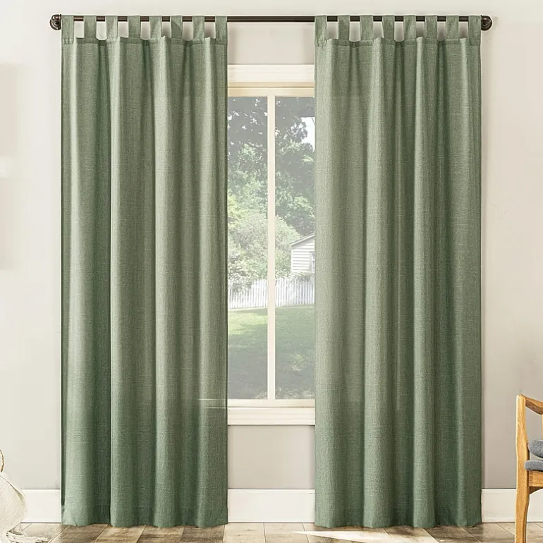 No 918 Jacob Tab Top Sheer Single Curtain Panel