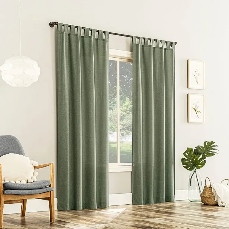 No 918 Jacob Tab Top Sheer Single Curtain Panel