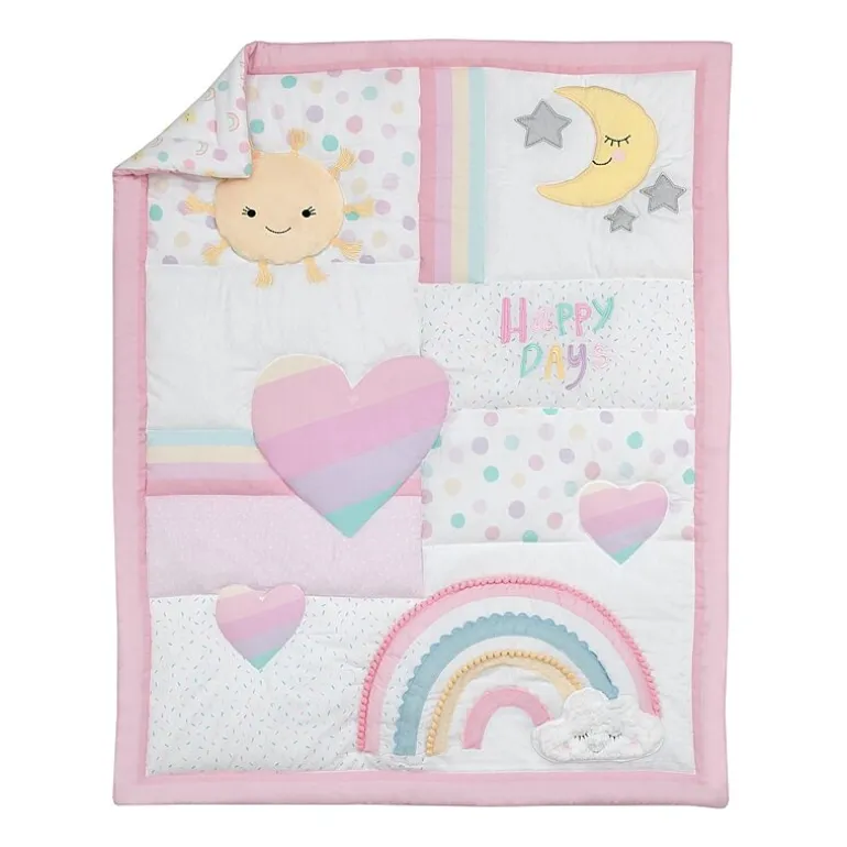 Nojo Sunshine And Rainbow 4-pc. Crib Bedding Set