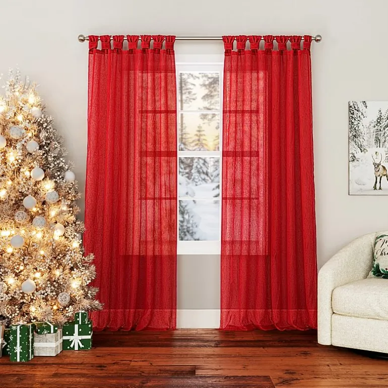 No 918 Krista Tab Top Sheer Single Curtain Panel