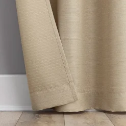 No 918 Landon Textured Grommet Top Light-Filtering Single Curtain Panel
