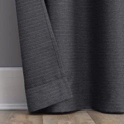 No 918 Landon Textured Grommet Top Light-Filtering Single Curtain Panel