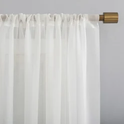 No 918 Mallory Rod Pocket Sheer Single Curtain Panel