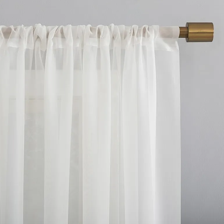 No 918 Mallory Rod Pocket Sheer Single Curtain Panel