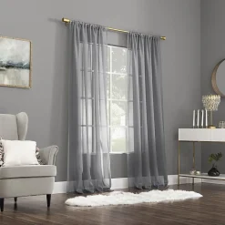 No 918 Mallory Rod Pocket Sheer Single Curtain Panel