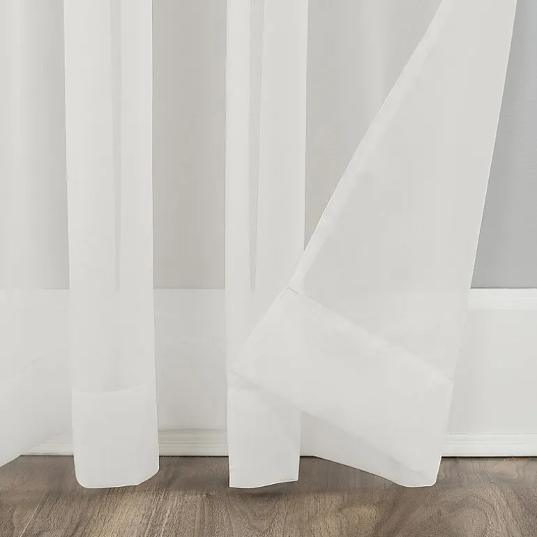 No 918 Mallory Rod Pocket Sheer Single Curtain Panel