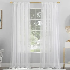 No 918 Mallory Rod Pocket Sheer Single Curtain Panel