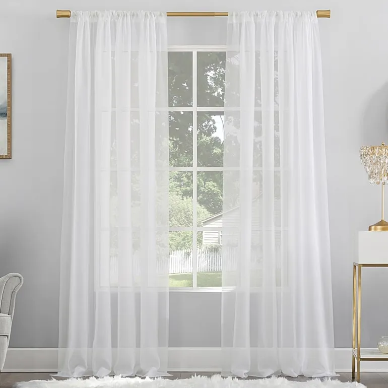 No 918 Mallory Rod Pocket Sheer Single Curtain Panel