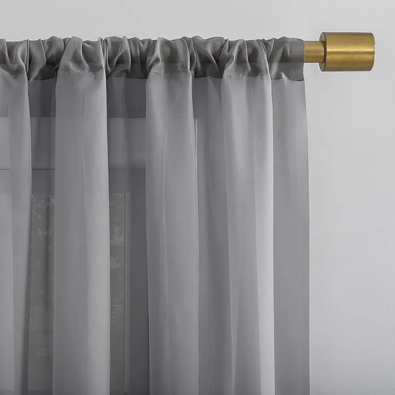 No 918 Mallory Rod Pocket Sheer Single Curtain Panel