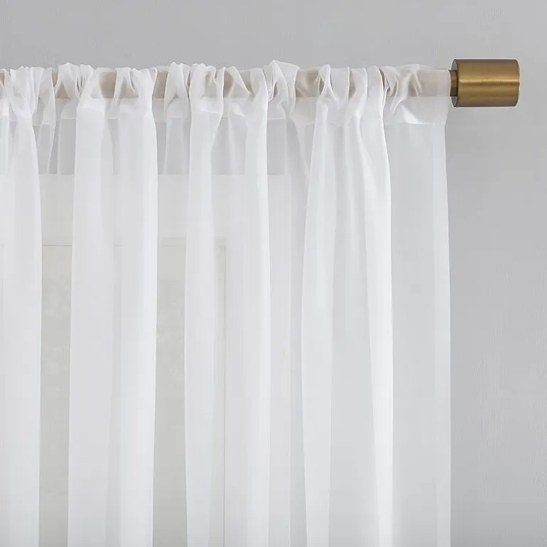 No 918 Mallory Rod Pocket Sheer Single Curtain Panel