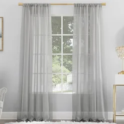 No 918 Mallory Rod Pocket Sheer Single Curtain Panel