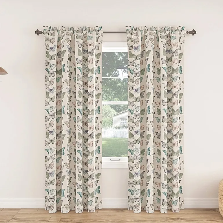 No 918 Marepesia Rod Pocket Light-Filtering Single Curtain Panel