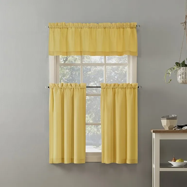 No 918 Martine 3-pc. Rod Pocket Window Tier